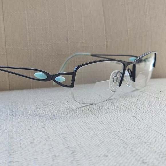 brendel Accessories - Brendel Ladies Eyeglasses Black/Blue Tone Eschenbach Glasses 50[]17 135 Frame